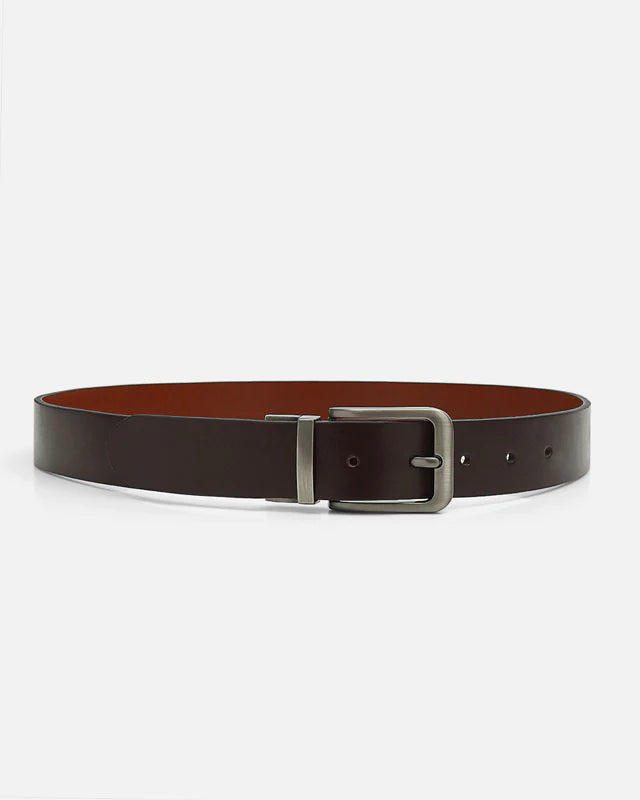 Light Brown & Black Reversible Leather Belt (BELT-811)