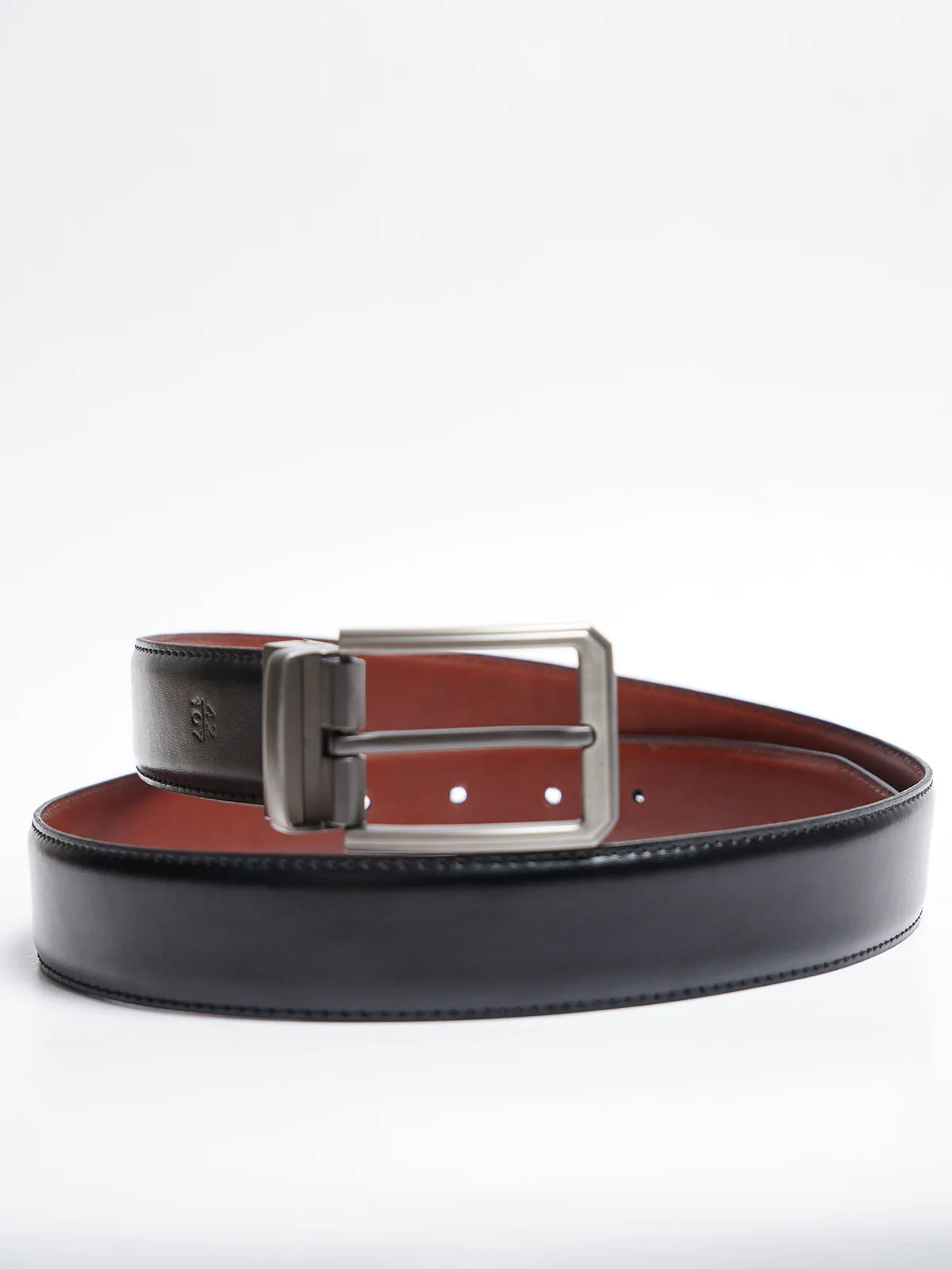 Brown & Black Reversible Leather Belt (BELT-814)