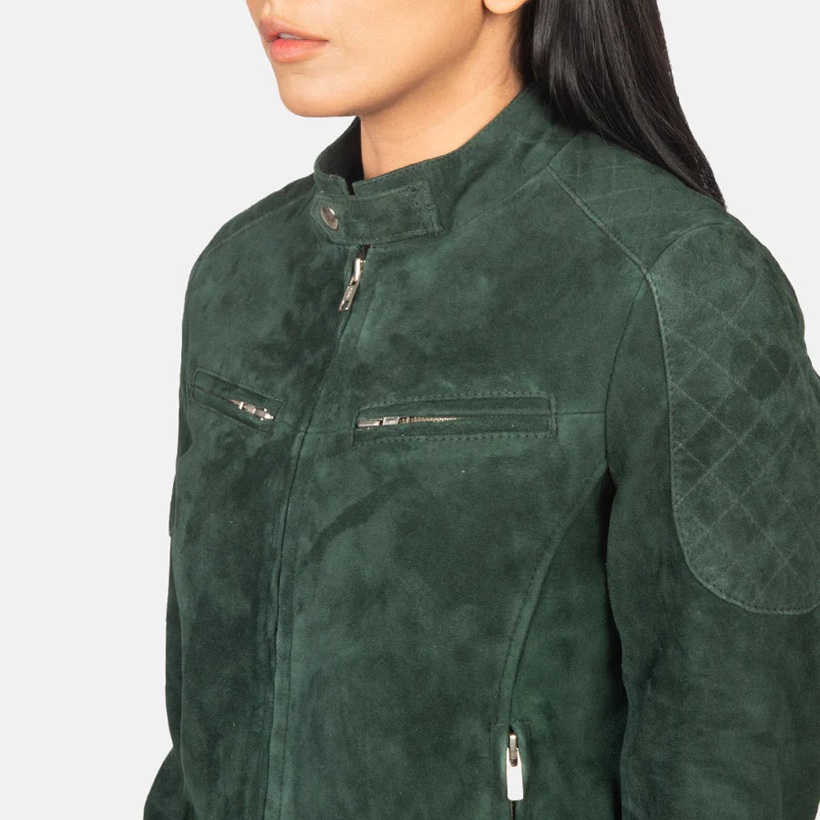 Women_s_Zenna_Green_Suede_Bomber_Jacket_Close-Up