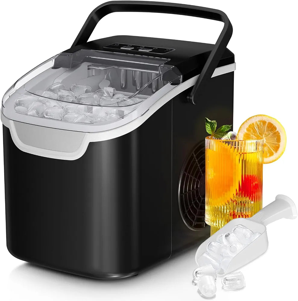 Antarctic Star Countertop Ice Maker Machine, 26Lbs/Day Fastest 6‑Min Ice
