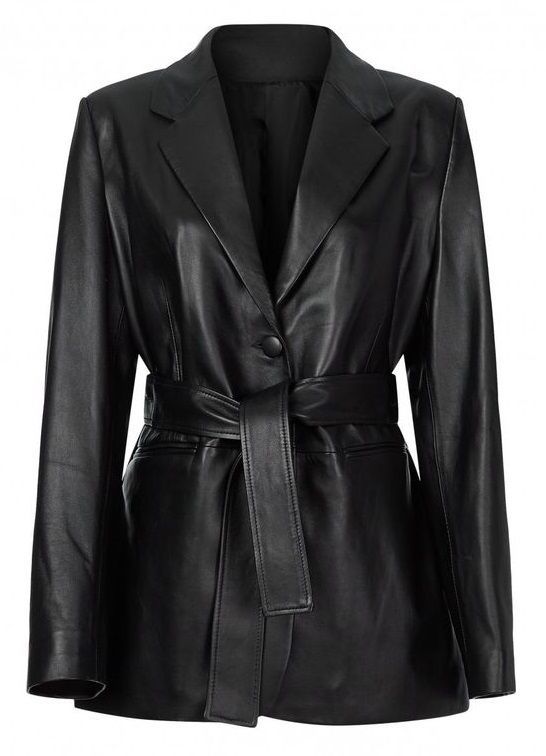 Saint Laurent Oversized Bomber Jacket in Lambskin Black