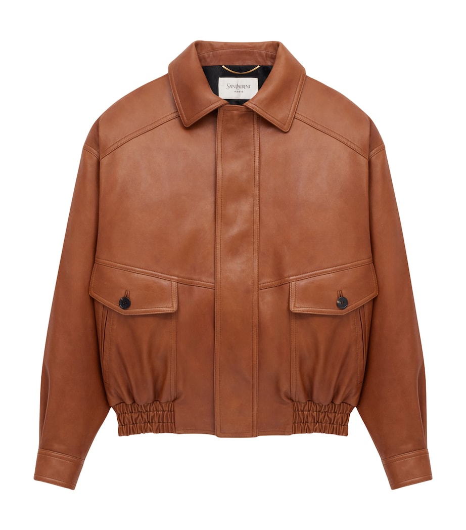 Saint Laurent Oversized Bomber Jacket in Lambskin