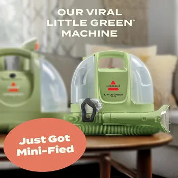BISSELL Little Green Mini Portable Carpet Cleaner, 4075
HydroRinse self-cleaning tool; 4-in. tough stain tool; upholstery & car detailing; Tea Green color