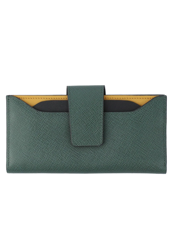 Hunter Green Saffiano Leather Wallet