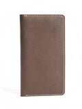 Brown Texture Leather Long Wallet (W-237)