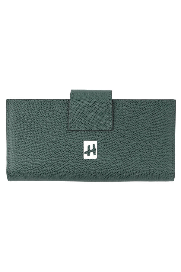 Hunter Green Saffiano Leather Wallet