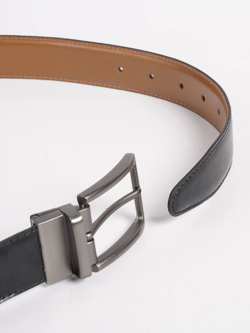 Light Brown & Black Reversible Leather Belt (BELT-810)