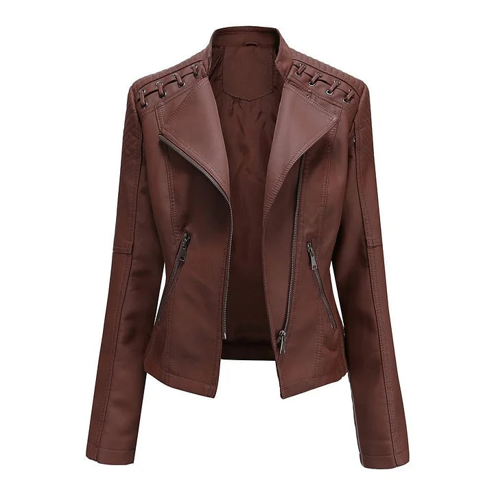 Woman M-62 Field Brown Real Leather Jacket