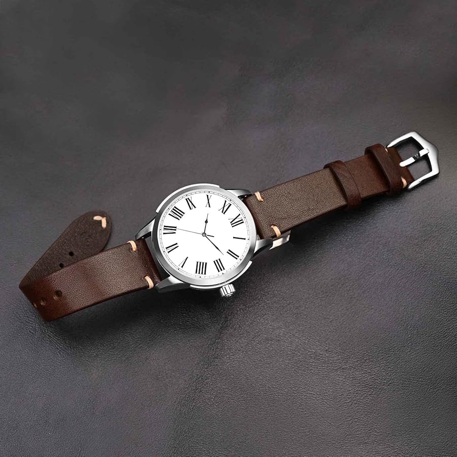 Men's Watch Bands, Hand-Stitched Leather Watch Straps