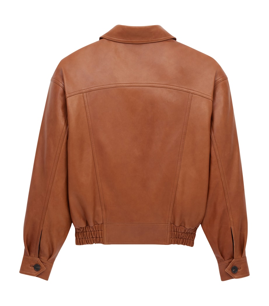 Saint Laurent Oversized Bomber Jacket in Lambskin