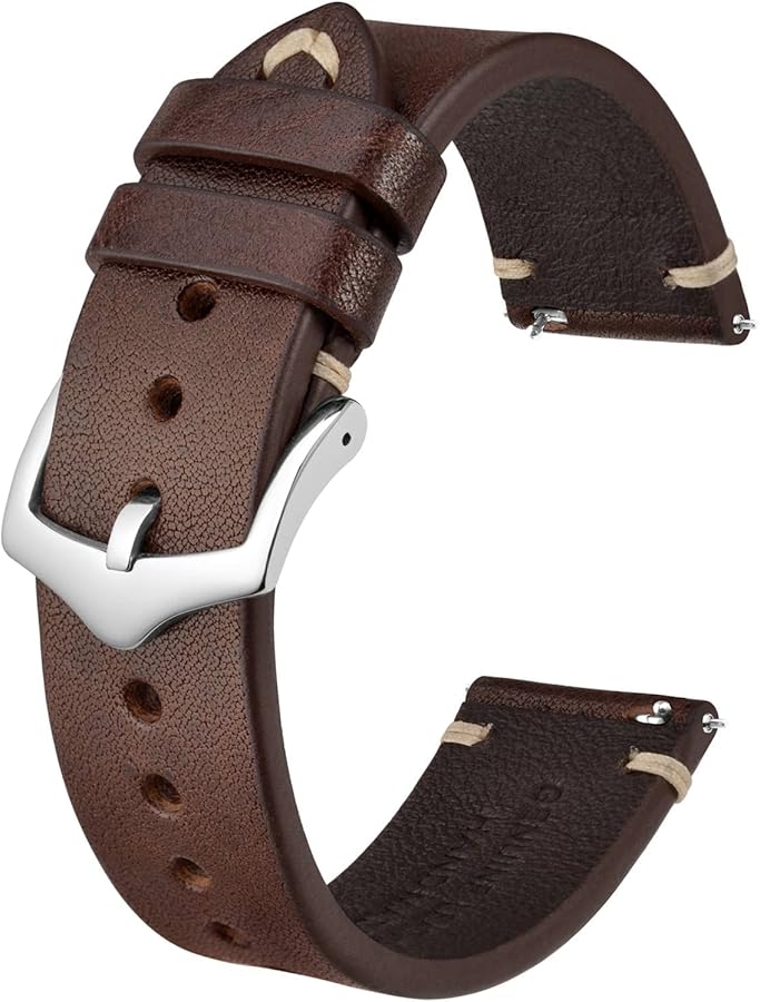 Men's Watch Bands, Hand-Stitched Leather Watch Straps