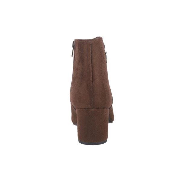 Women Brown-suede Party Boots - Image 4