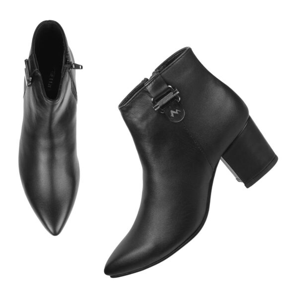 Women Black Party Boots - Image 2