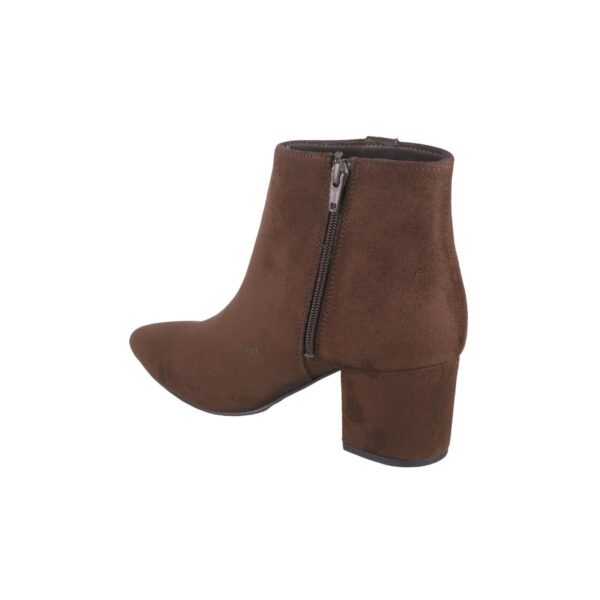 Women Brown-suede Party Boots - Image 3