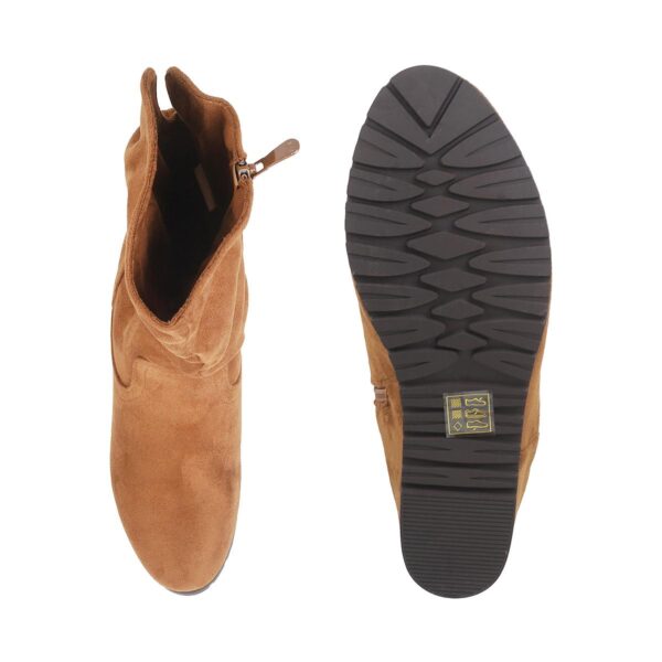 Women Brown Party Boots - Image 3