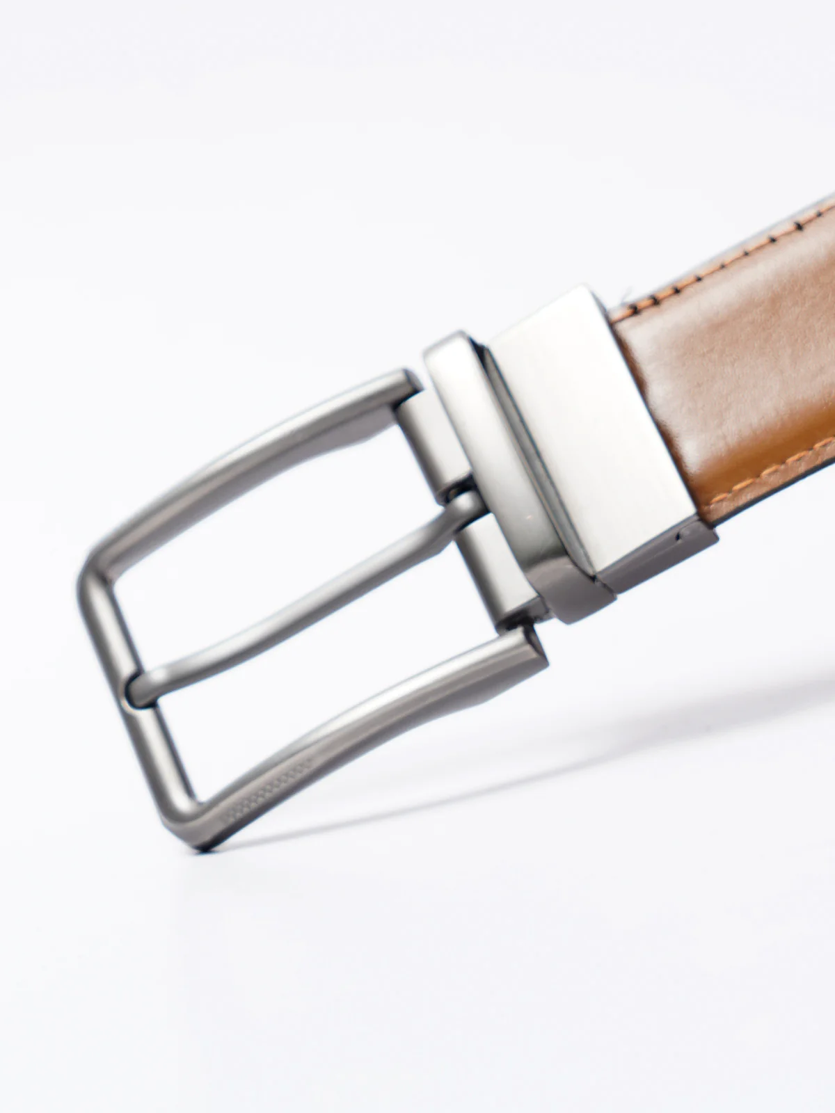 Light Brown & Black Reversible Leather Belt (BELT-804) - Image 3