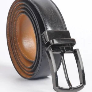 Light Brown & Black Reversible Leather Belt (BELT-810)