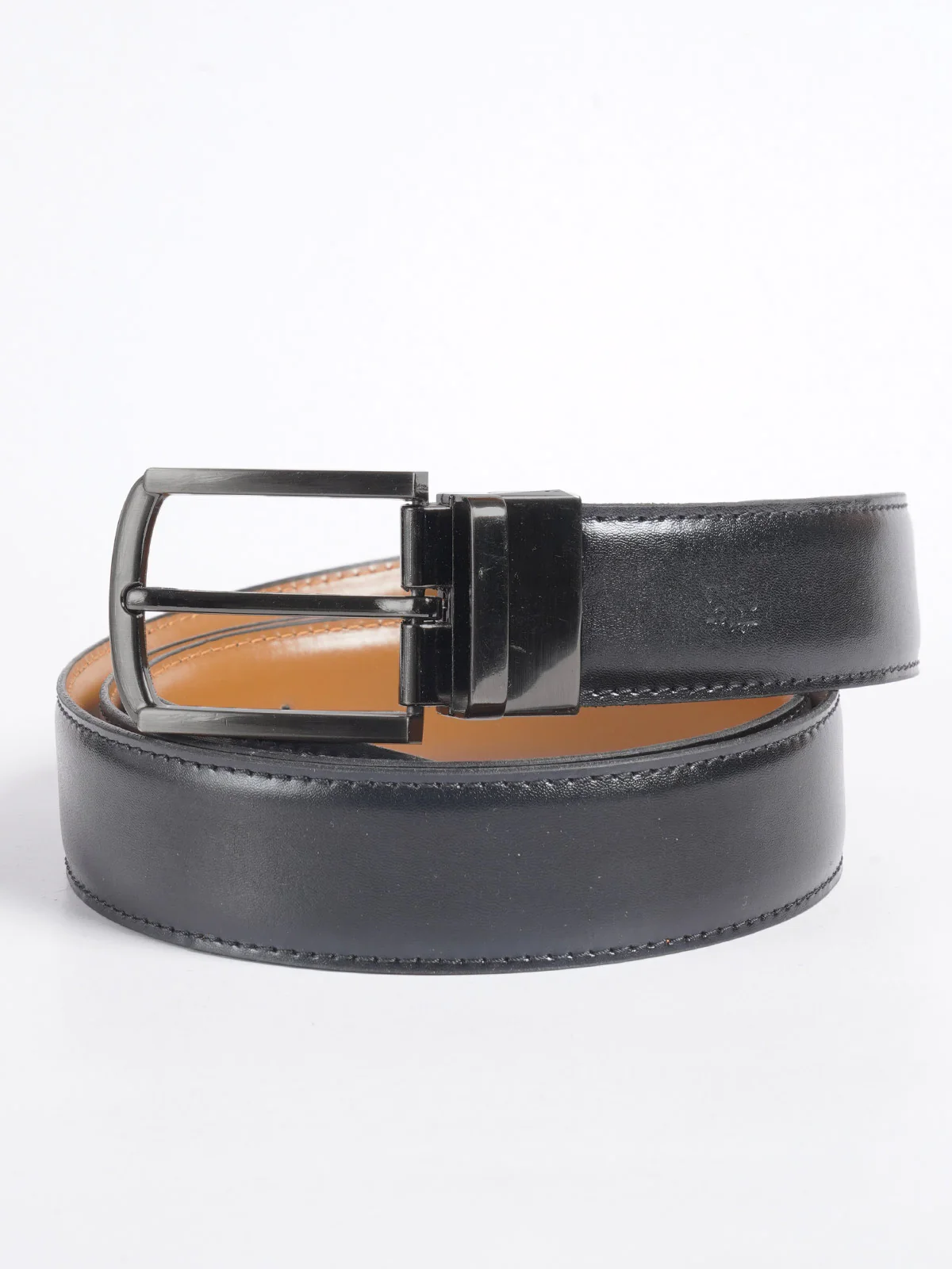 Light Brown & Black Reversible Leather Belt (BELT-810) - Image 2