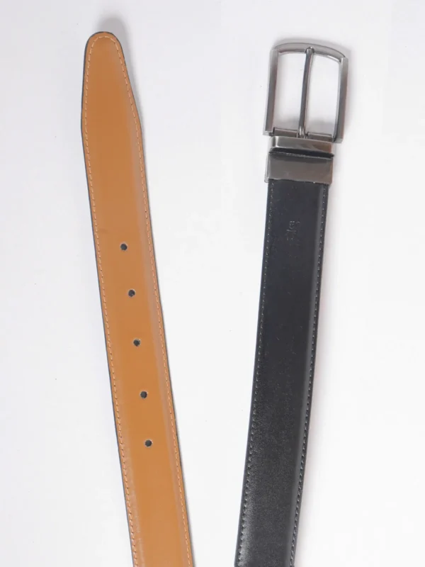 Light Brown & Black Reversible Leather Belt (BELT-810) - Image 4