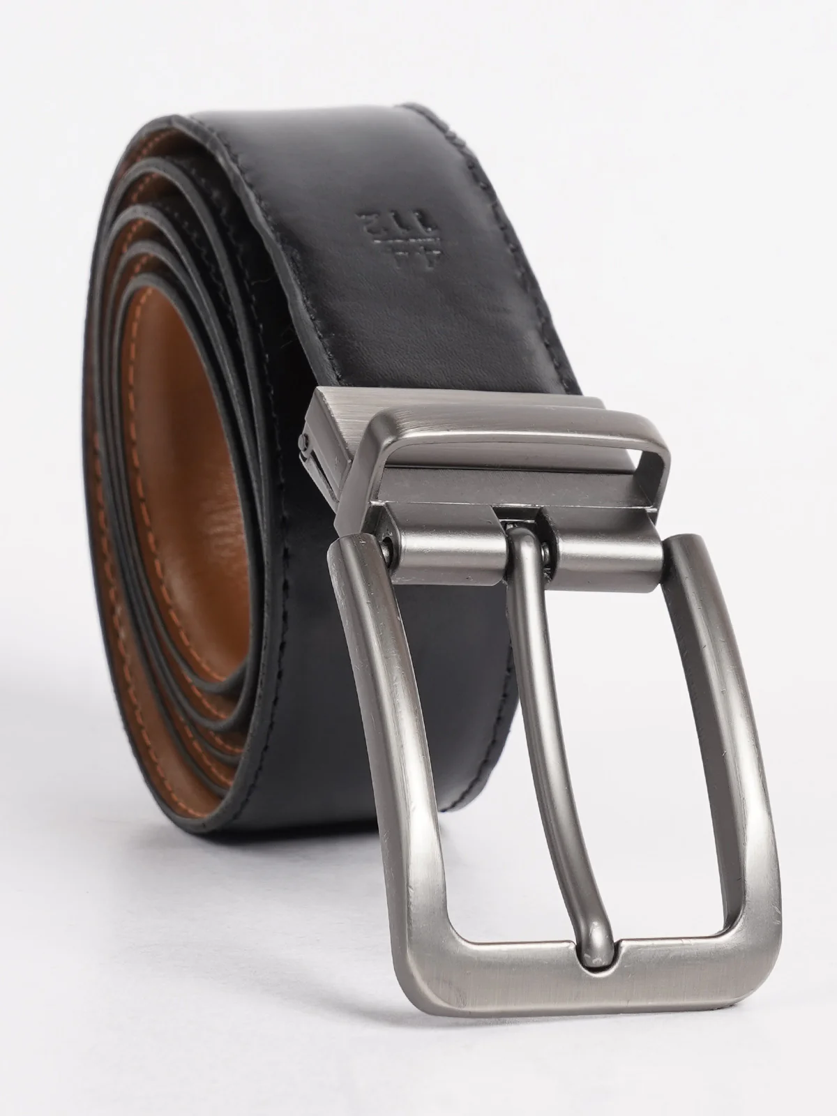 Light Brown & Black Reversible Leather Belt (BELT-811) - Image 2