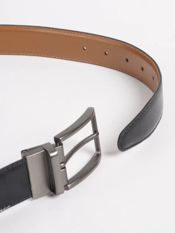 Light Brown & Black Reversible Leather Belt (BELT-811) - Image 4