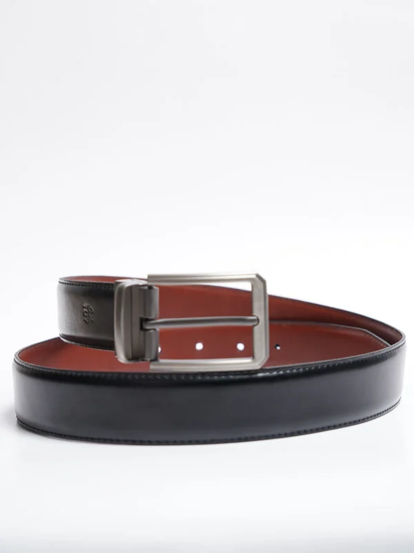 Brown & Black Reversible Leather Belt (BELT-814) - Image 2